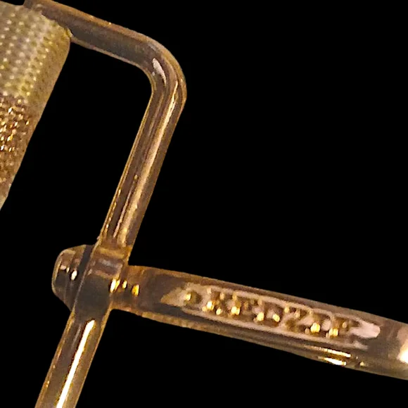 Kedzie Pink + White Glitter Striped Adjustable Womens Bag Strap W/ Gold Hardware - Picture 5 of 5